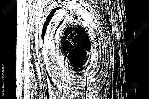 fotografía con fondo trasparente de un tronco de madera donde se aprecian las fibras y nudos de la  madera