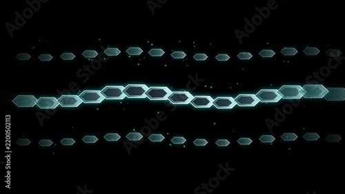 Abstract Procedural Cyber Chevron Flow Seamless Motion Loop 4K