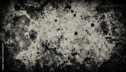 Grunge Dark Distressed Concrete Texture Background