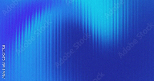 Vibrant blue and cyan abstract gradient background with vertical fluted light texture, purple glow, and subtle noise grain