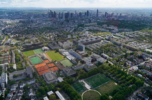 Frankfurt von oben, von Nord nach Süd