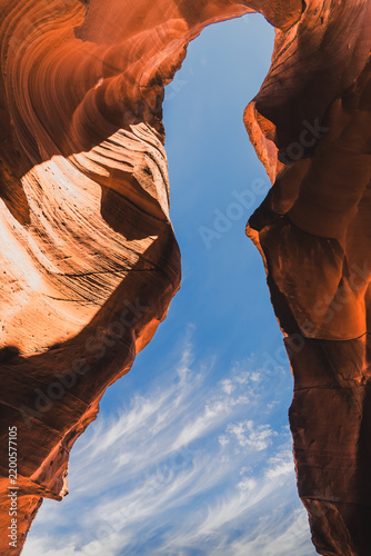 red canyon and sky