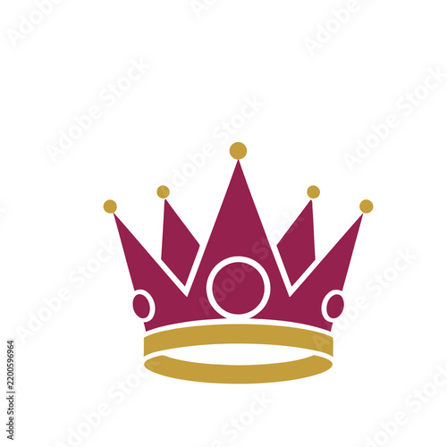 Bild auf Leinwand Crown illustration