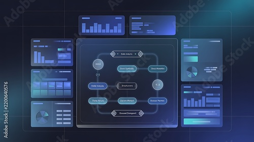 Business workflow process and automation system with flowchart, project management, data analysis, business process optimization, Document management system framework, Enterprise content management.