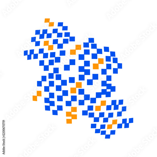 Abstract Geometric Pattern Pixel Art