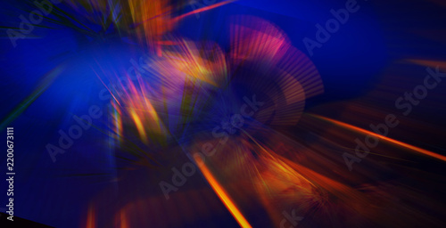 Panoramic high speed technology concept, light abstract background