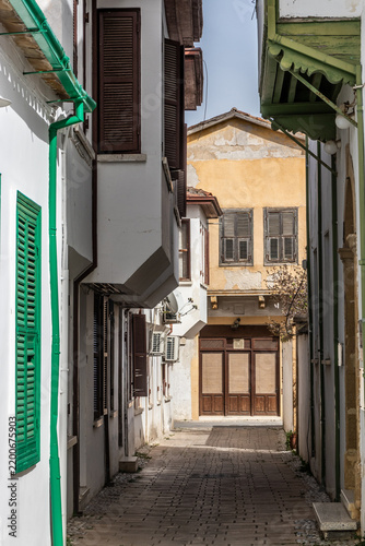 Quadro su tela Alley in Arabahmet quarter of Lefkosa (Nikosia), Northern Cyprus