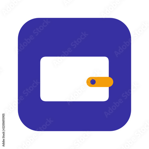 Digital wallet icon vector illustration isolated on transparent background