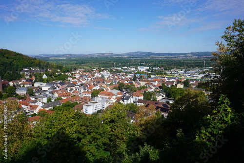 Obraz na plátně Elevated View of Landstuhl from Nanstein Castle, Germany