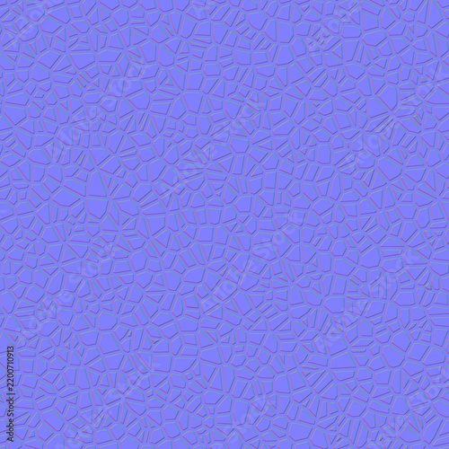 Fractured voronoi cell mesh and shattered stone tile pattern seamless normal map texture