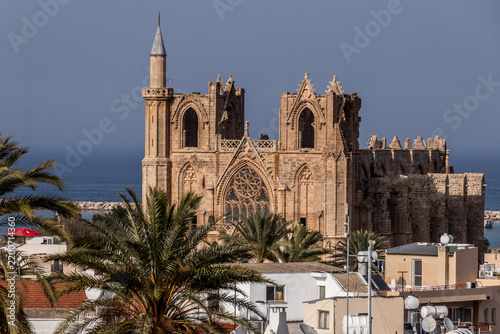  Lala Mustafa Pasha Mosque (former Saint Nicholas Cathedral) in Famagusta (Gazimagusa), Northern Cyprus