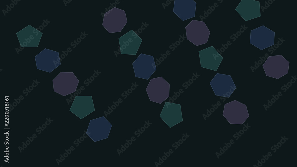 Fototapeta premium Abstract geometric shapes isolated on transparent background cutout graphic element