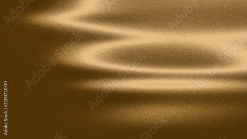 Golden silk fabric texture, elegant satin waves with soft light reflections, luxury bronze textile background for fashion and beauty branding