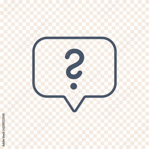Aesthetic Outline Chat Bubble Symbol for Modern Support.
