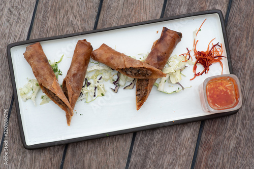 Photography Lumpia Shanghai – Crispy Filipino Spring Rolls with Savory Filling