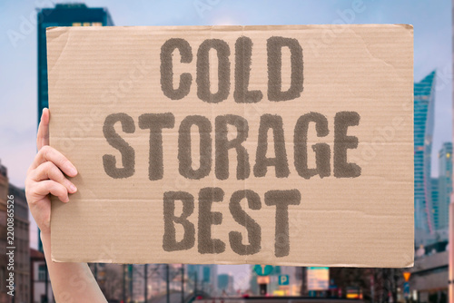 Картината върху платно "Cold storage best" Offline cryptocurrency holding reducing hacking risk