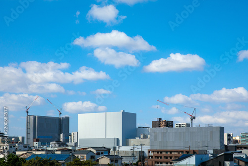 建築ラッシュの街並み