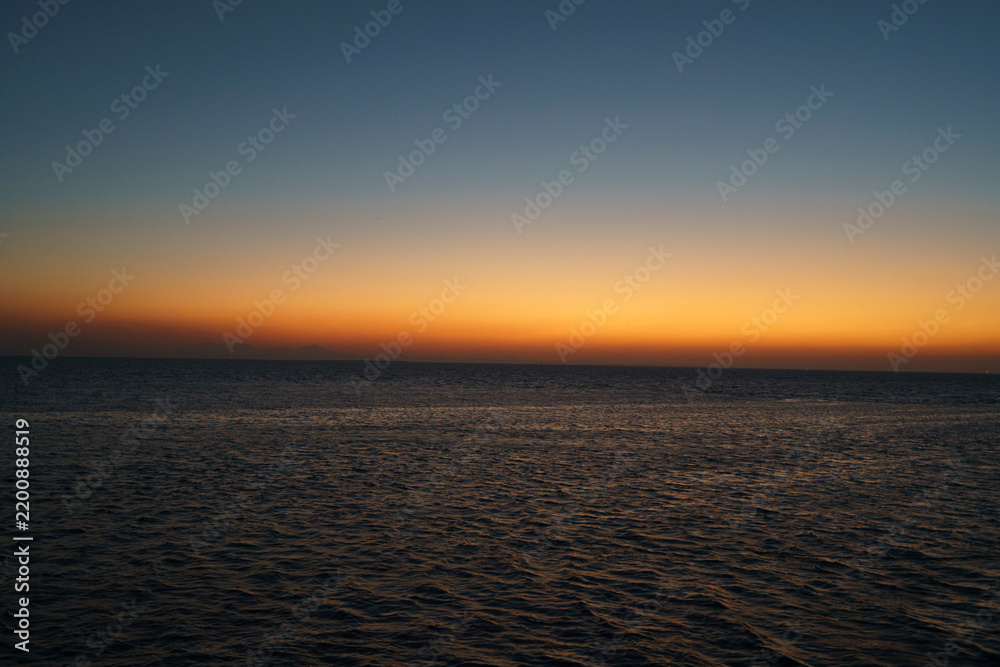 Obraz premium Dusk over the Red Sea, Egypt