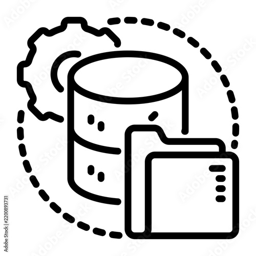 Storage icon, line icon style