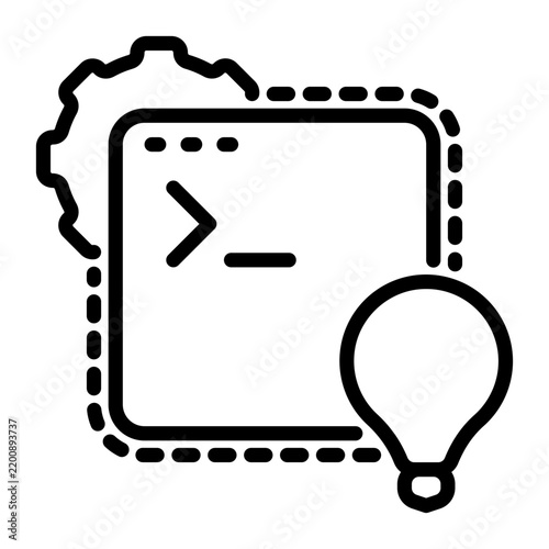 Software icon, line icon style
