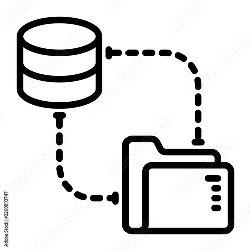 Transfer icon, line icon style
