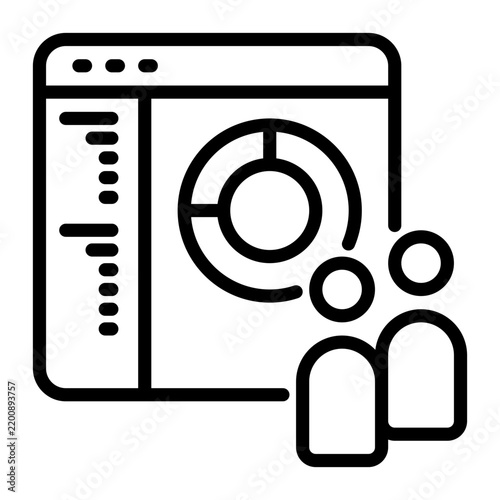 User icon, line icon style