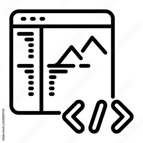 website icon, line icon style