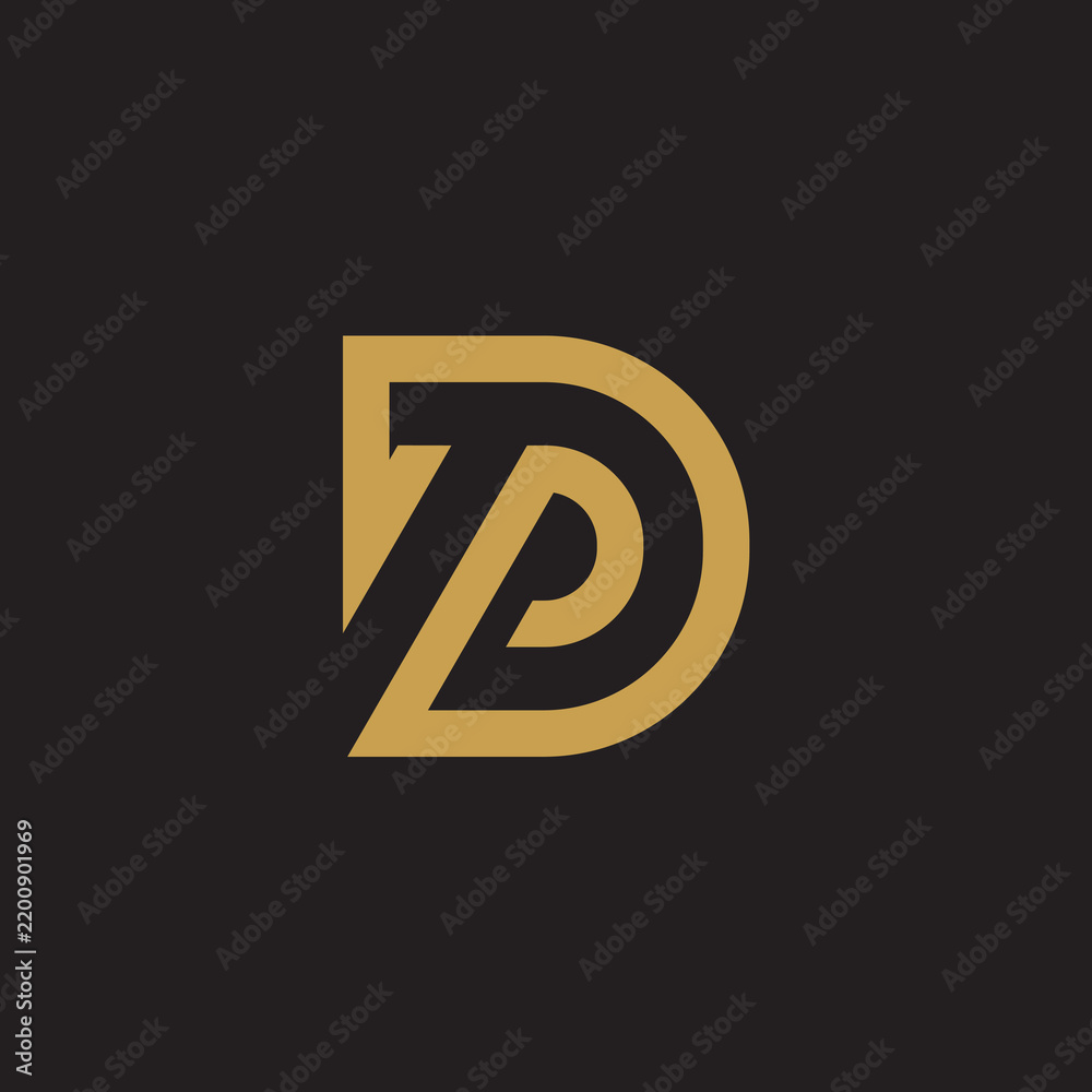 Obraz premium DP logo Design Template Vector Graphic Branding Element.