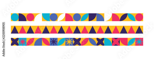 Design element ribbon pattern repeat colorful unique abstract