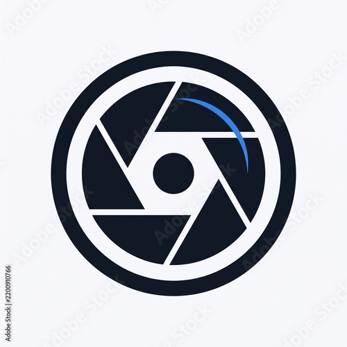 Camera Lens Aperture Photography Logo Vector Icon