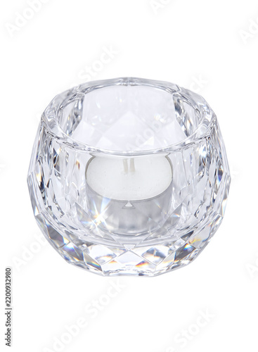 Картината върху платно Crystal candle holder with tealight inside