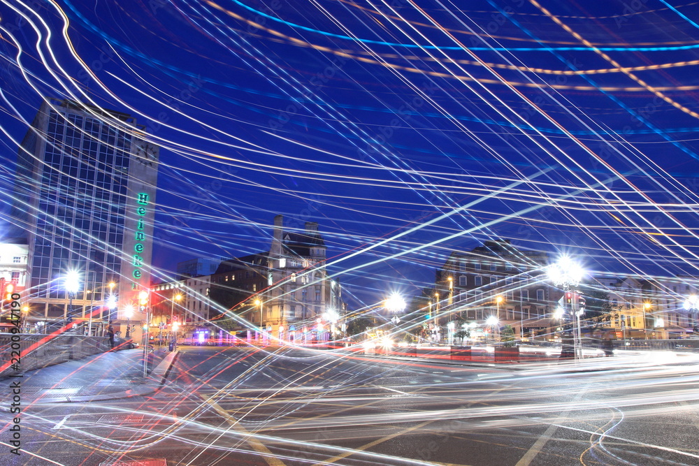 Fototapeta premium Dublin Night Lights