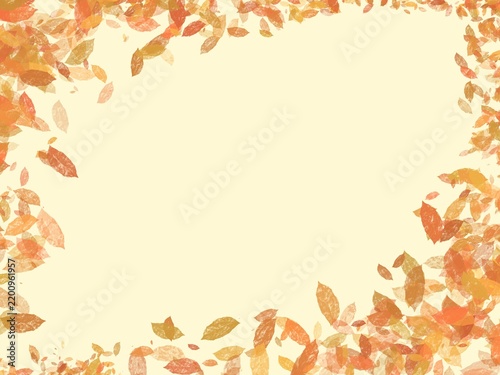 autumn leaves frame