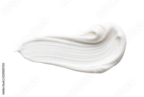 White cosmetic cream lotion smooth swatch
