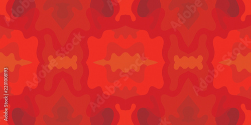 Groovy Psychedelic Vibrant Fluid Red Background Design