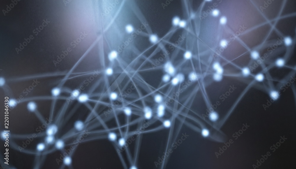 Obraz premium Abstract Fiber Optic Network Technology Background