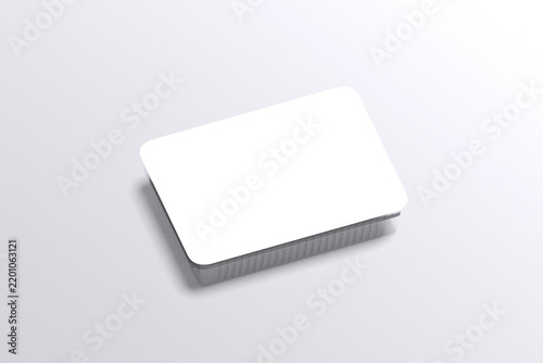 Realistic  Plastic Food Container Blank