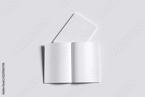 Realistic  Magazine Mockup Blank 