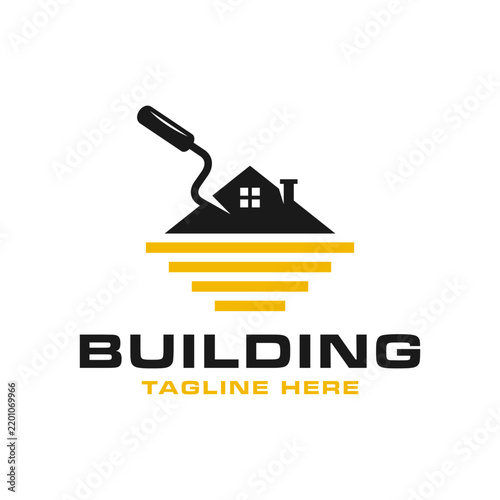 modern housing builder logo