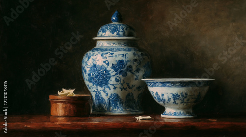 antique porcelain vase
