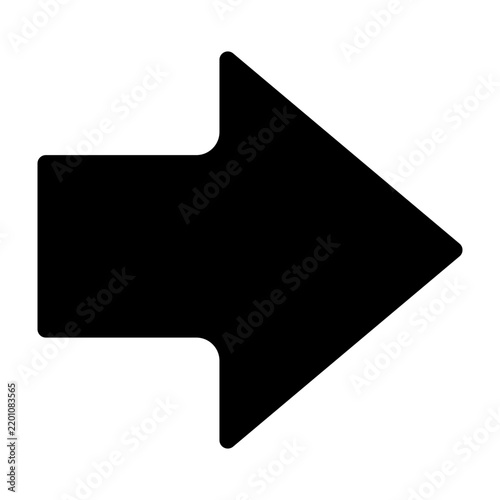 Right Arrow Vector Vector Glyph Icon Design