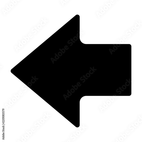 Left Arrow Vector Vector Glyph Icon Design