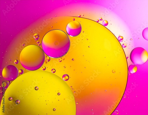 Colorful oil and water macro abstract background
