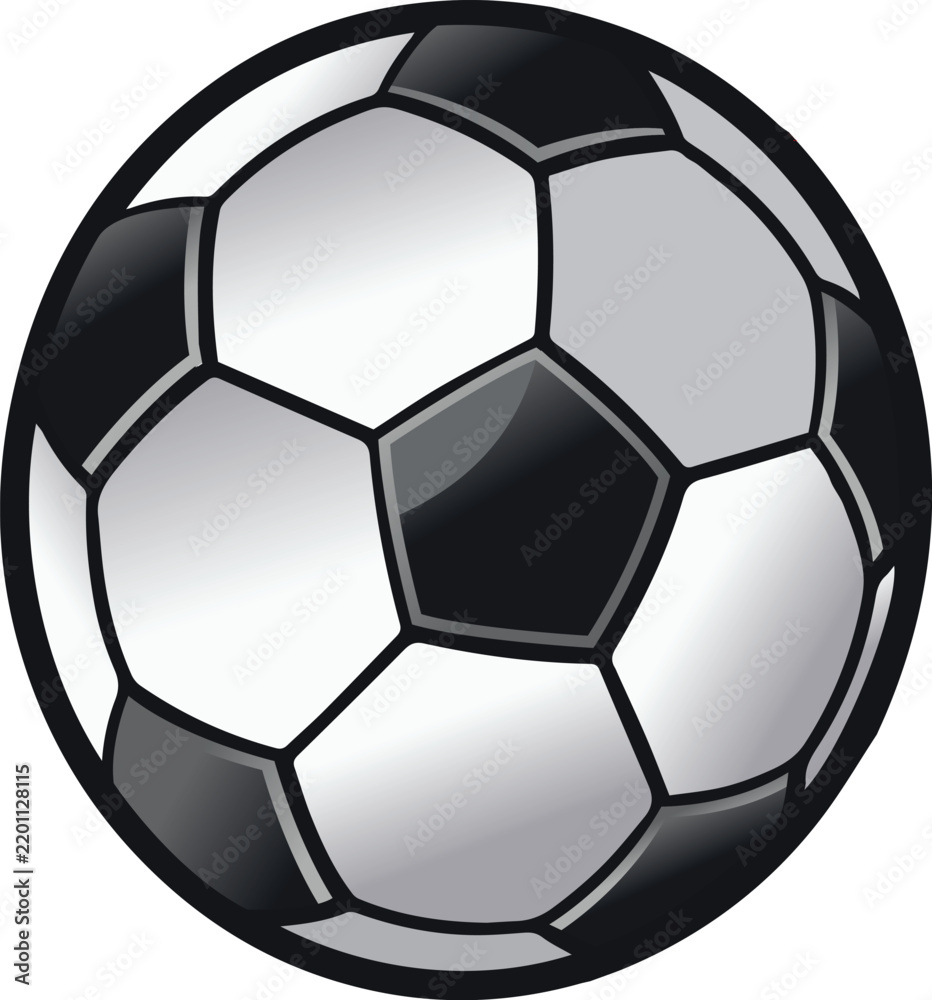 Fototapeta premium Traditional Soccer Ball Illustration for Classic Football Sports and Game Design