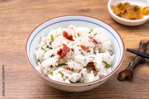 Obraz w ramie 梅しそ混ぜご飯