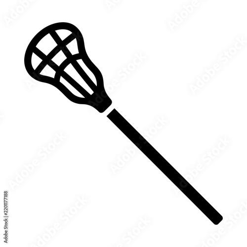 lacrosse stick glyph icon