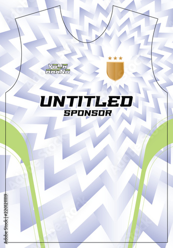 Light Purple and White Zigzag Burst Sport Jersey Pattern Vector Design Template for Football Sublimation