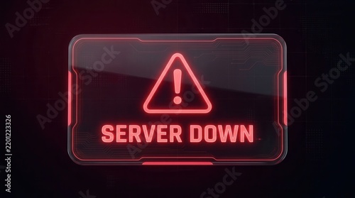 Server down system alert for network downtime management and IT infrastructure monitoring.