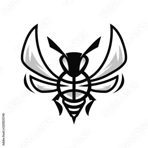 Bee mascot vector design