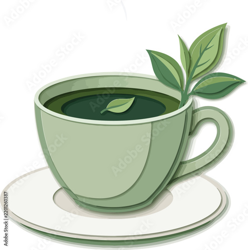 cup of green tea